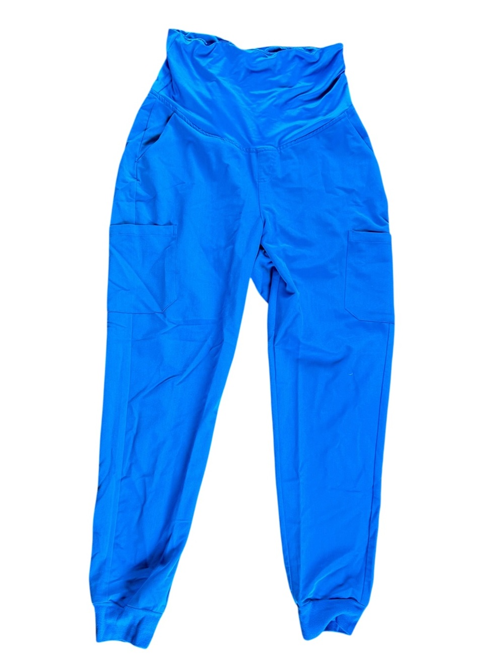 Mandala Maternity Large Tall Blue Scrub Jogger Pant